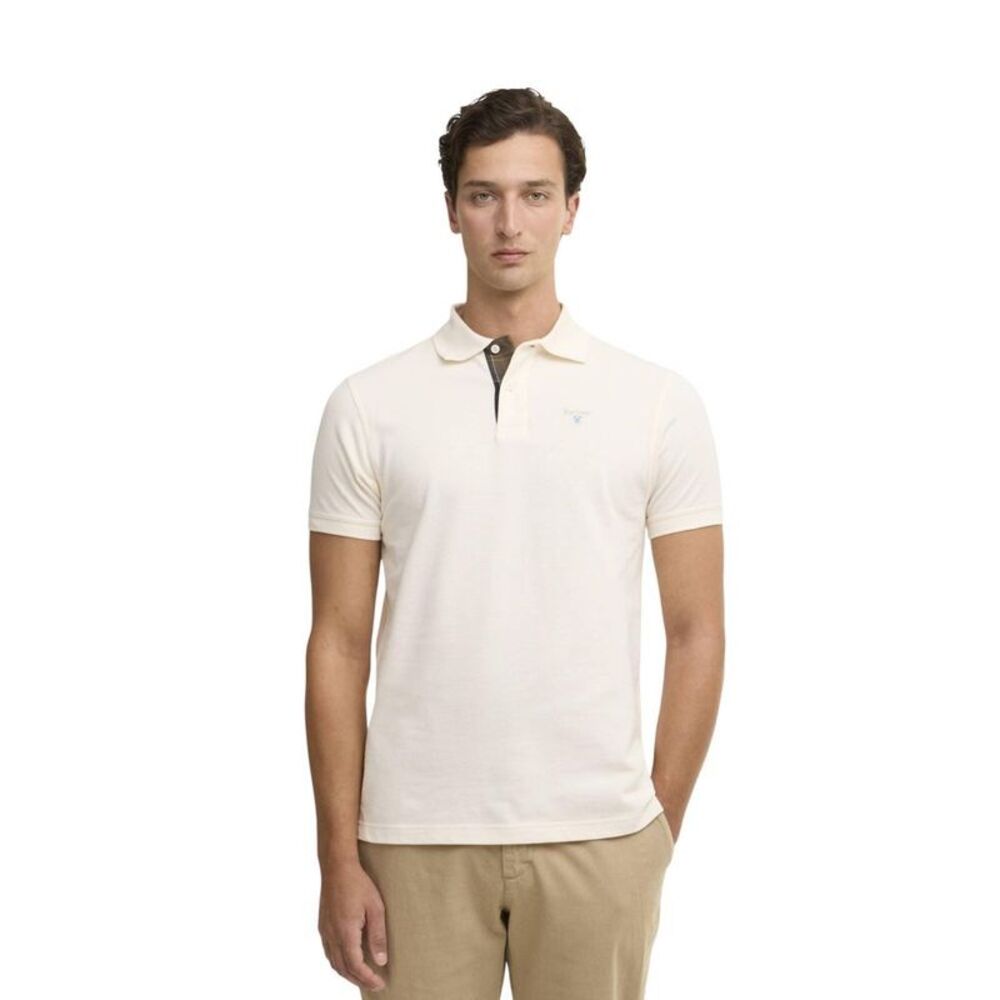 Barbour Cream Cotton Polo Men's Shirt